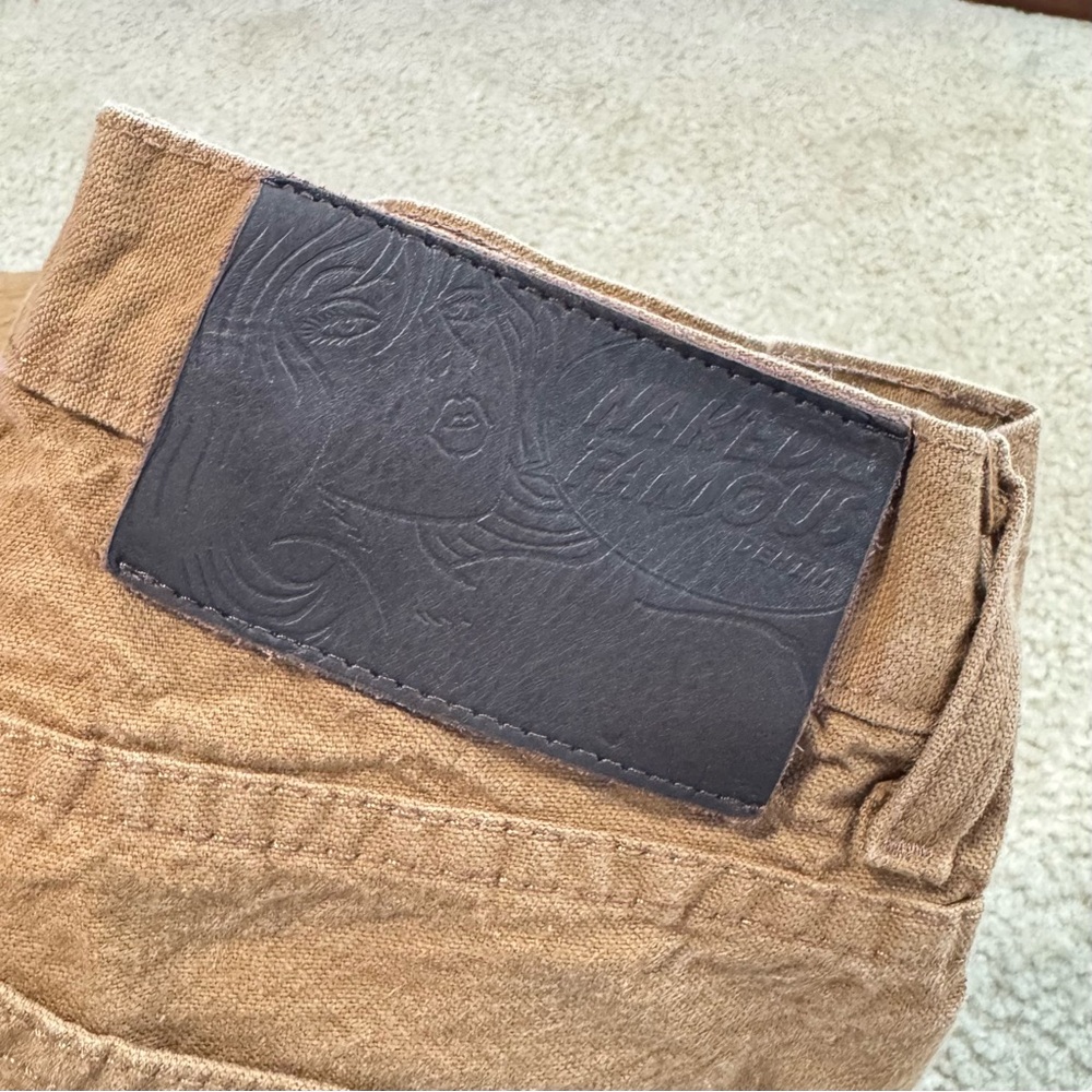 Naked & Famous Denim Tan Skinny Jeans